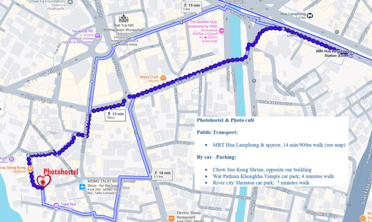 map MRT to photo hostel